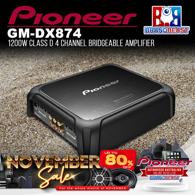 Pioneer GM-DX874 Class D 4-Channel Bridgeable Amplifier
