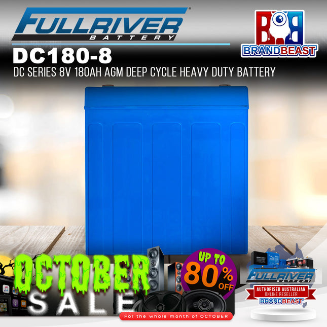 Fullriver DC180-8 DC Series 8V 180Ah AGM Deep Cycle Heavy Duty Battery