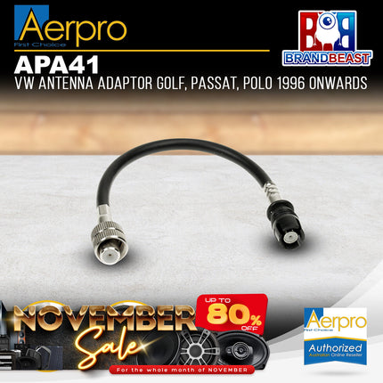Aerpro APA41 VW Antenna Adaptor Golf, Passat, Polo 1996 Onwards
