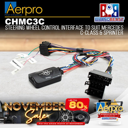 Aerpro CHMC3C Steering Wheel Control Harness Suit Mercedes C-Class/Sprinter