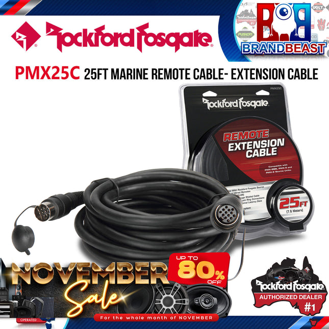 Rockford Fosgate PMX25C Punch Marine 25 Foot Extension Cable