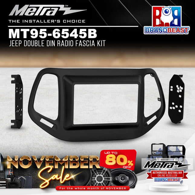 Metra MT95-6545B Jeep Double DIN Radio Fascia Kit