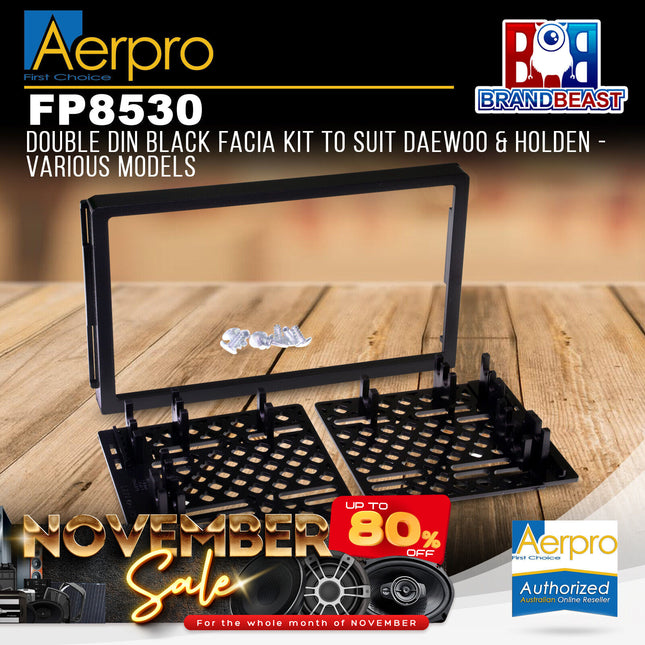 Aerpro FP8530 Double DIN Black Facia Kit to Suit Daewoo/Holden - Various Models