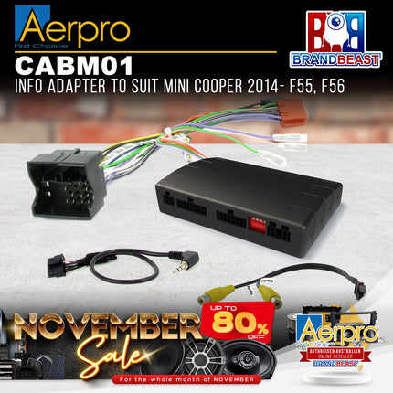 Aerpro CABM01 Info Adapter To Suit Mini Cooper 2014- F55, F56