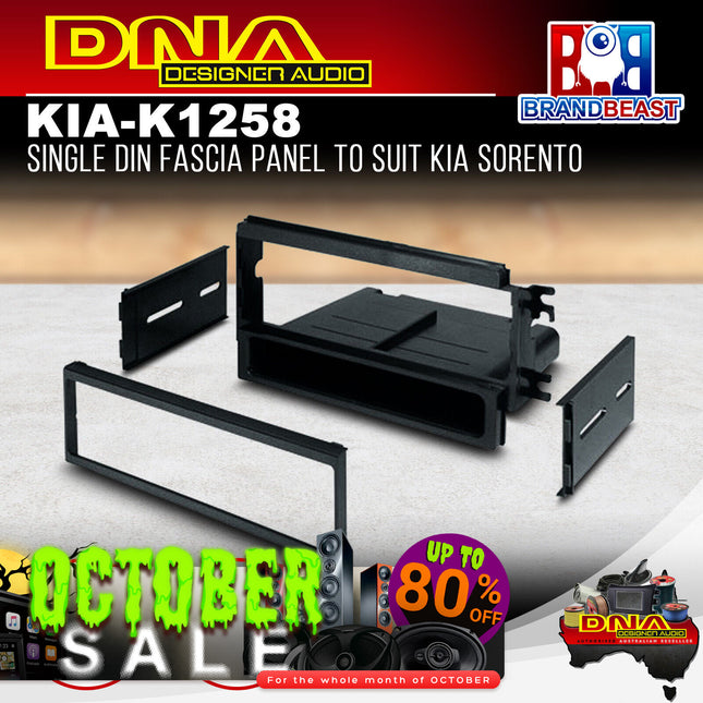 DNA KIA-K1258 Single DIN Fascia Panel to Suit Kia Sorento
