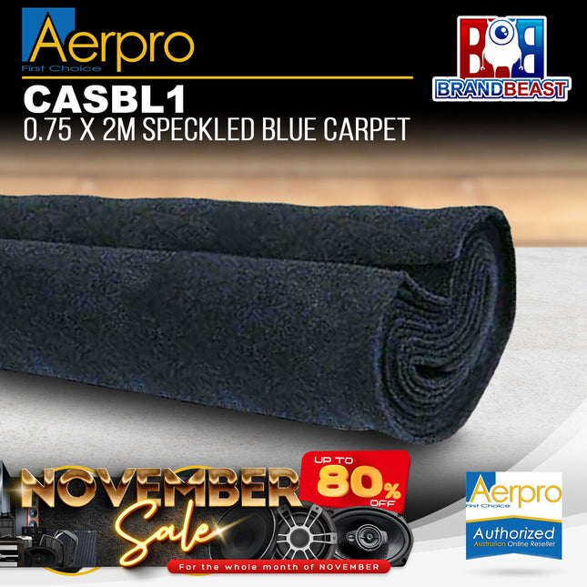 Aerpro CASBL1 .75 x 2M Speckled Blue Carpet