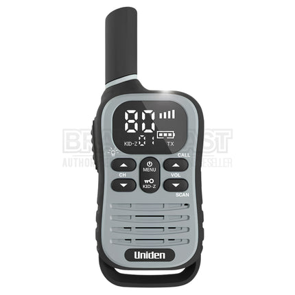 UNIDEN UH45-5 MAX - Ultra-Compact UHF Radio Five Pack with Kid-Zone Plus and USB-C Charging