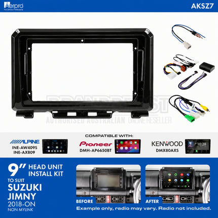 Aerpro AKSZ7 Suzuki Jimny 2018+ 9 Inch Head Unit Installation Kit