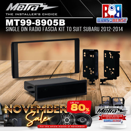 Metra MT99-8905B Single DIN Radio Fascia Kit To Suit Subaru 2012-2014