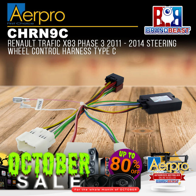 Aerpro CHRN9C Steering Wheel Control Harness Suit Renault