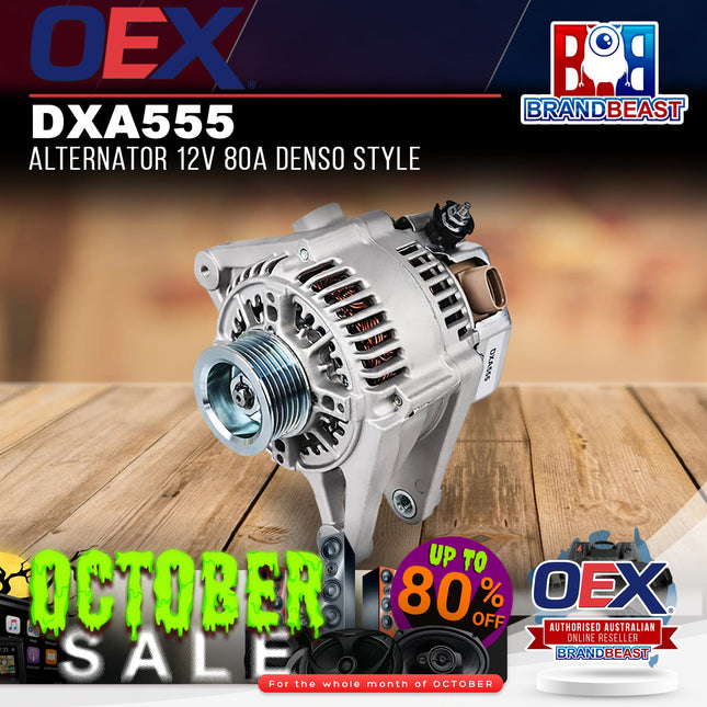 OEX DXA555 Alternator 12V 80A Denso Style