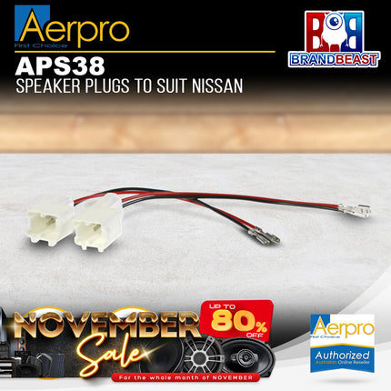 Aerpro APS38 Speaker Plug Adaptors Suit Nissan & Renault Various Models