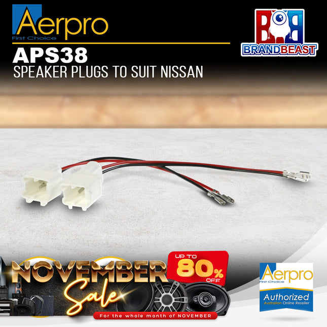 Aerpro APS38 Speaker Plug Adaptors Suit Nissan & Renault Various Models
