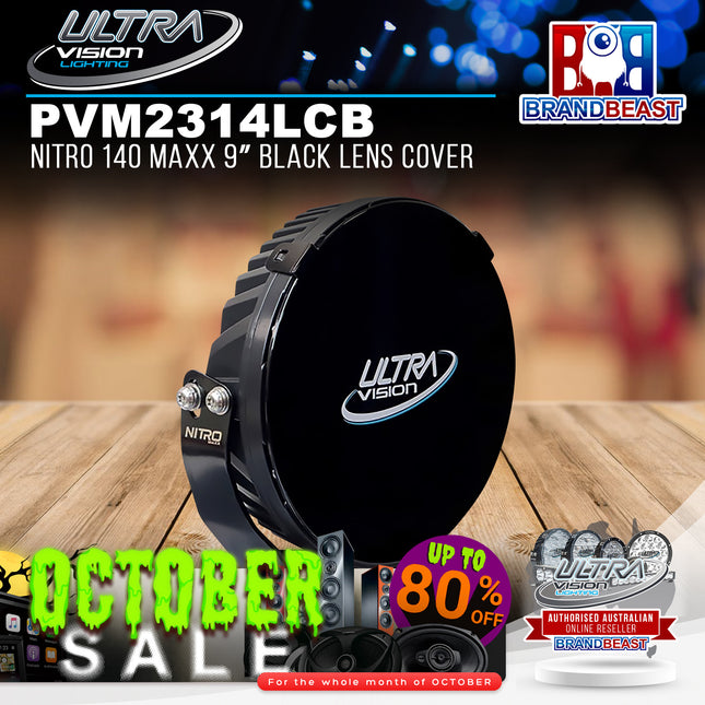 Ultra Vision Lighting PVM2314LCB Nitro 140 Maxx 9" Black Lens Cover