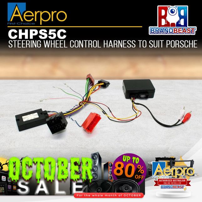 Aerpro CHPS5C Steering Wheel Control Harness Suit Porsche 911/Boxter/Cayman