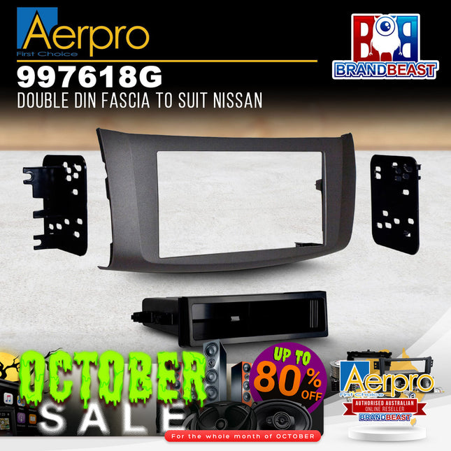 Aerpro 997618G Single/Double DIN Facia Kit Suit Nissan Pulsar 2013 - 2017