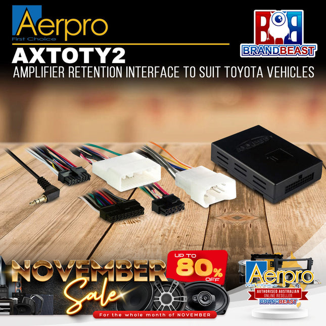 Aerpro AXTOTY2 Amplifier Retention Interface Suit Toyota Various Vehicles