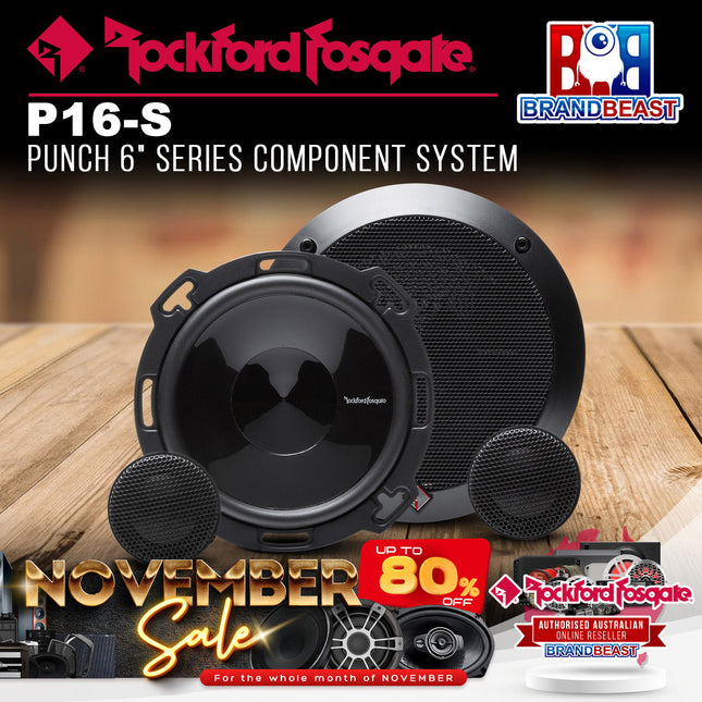 Rockford Fosgate P16-S Punch 6" Series Component System