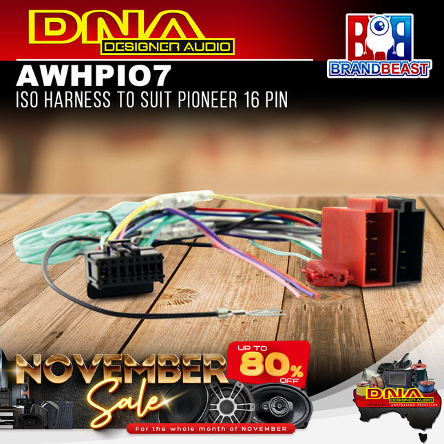 DNA AWHPIO7 ISO Harness to Suit Pioneer 16 Pin