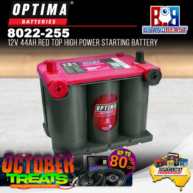 Optima 8022-255 12V 44Ah Group 75/25 Red Top High Power Starting Battery