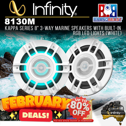 Infinity 8130M Kappa One Pair 8&quot; 3-Way Convertible