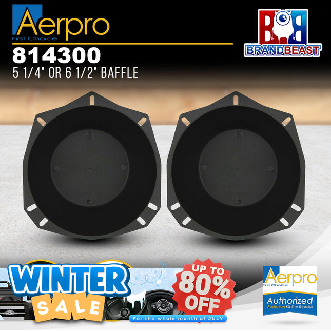 Aerpro 814300 5 1/4" to 6 1/2" Speaker Baffle