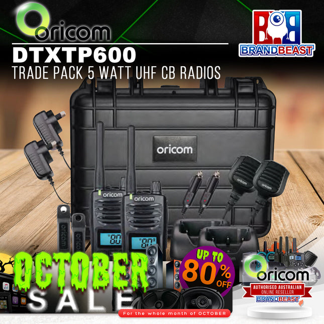 Oricom DTXTP600 Trade Pack 5 Watt UHF CB Radios