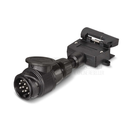 Narva 82285BL 13 Pin Euro to 7 Pin Flat Trailer Socket Heavy-Duty Adapter for Caravans & Trailers