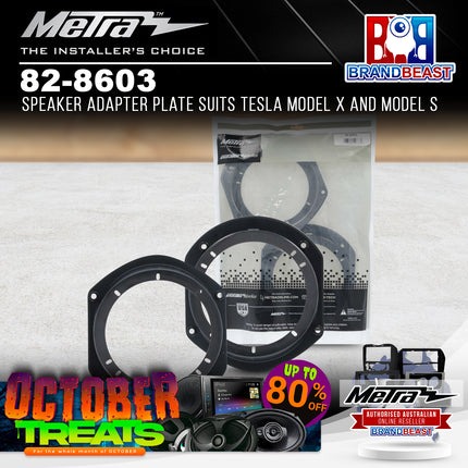Metra 82-8603 Speaker Adapter Plate To Suits Tesla Model X and Model S