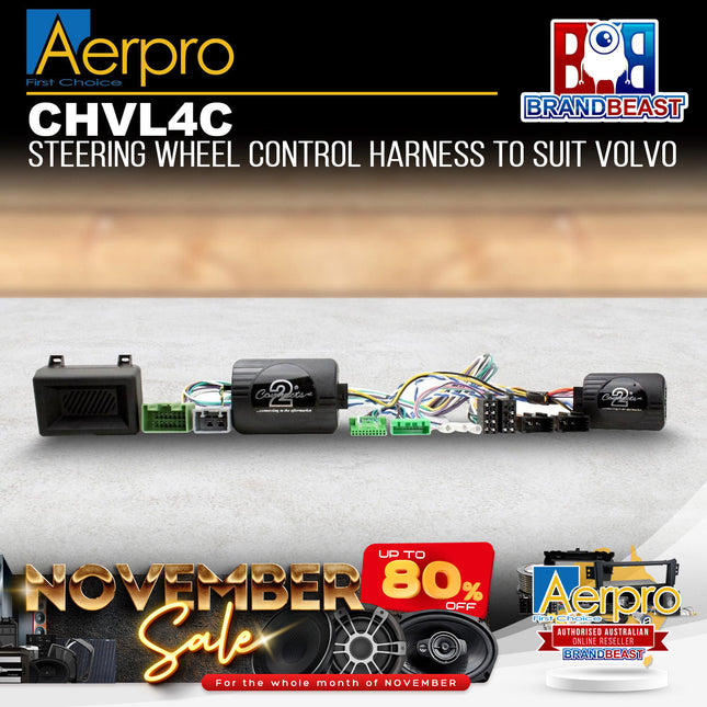 Aerpro CHVL4C Steering Wheel Control Harness Suit Volvo XC90