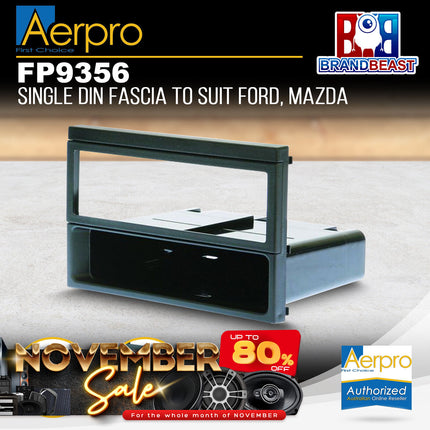 Aerpro FP9356 Single DIN Facia Kit to Suit Mazda/Ford