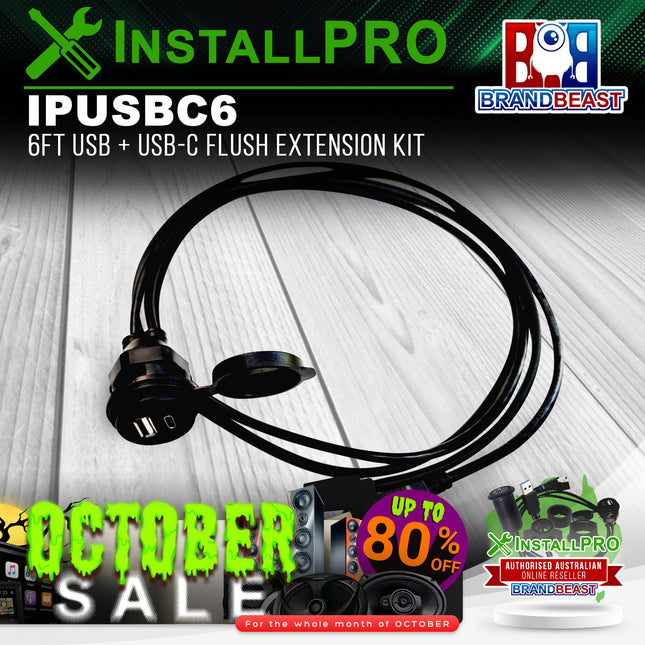 InstallPRO IPUSBC6 6ft USB + USB-C Flush Extension Kit