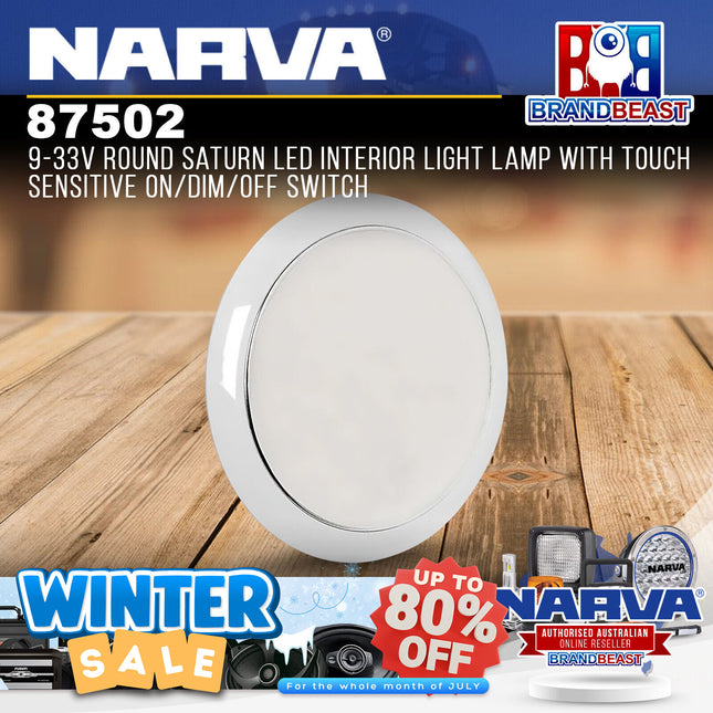 Narva 87502 9-33V Round Saturn LED Interior Light Lamp With Touch Sensitive