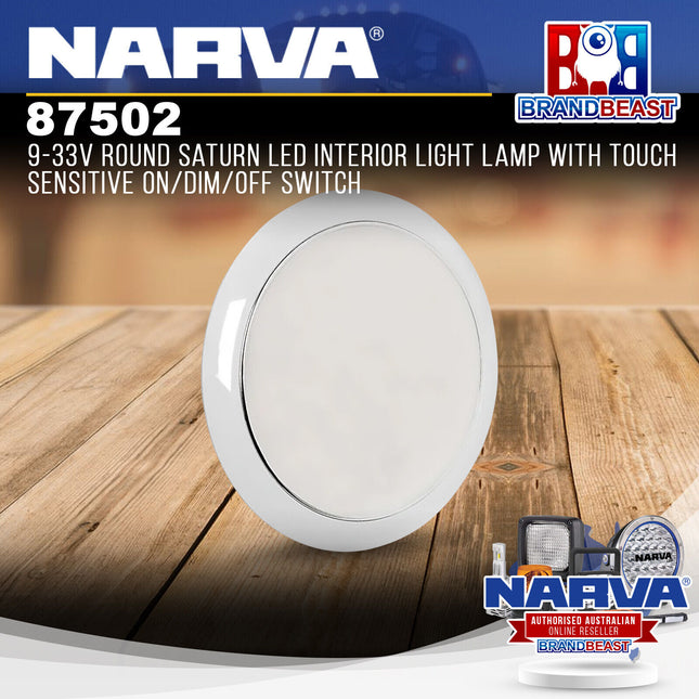 Narva 87502 9-33V Round Saturn LED Interior Light Lamp With Touch Sensitive