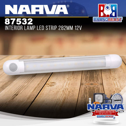 Narva 87532 LED Interior Strip Lamp With 12V Off/On Switch (282mm x 34mm)