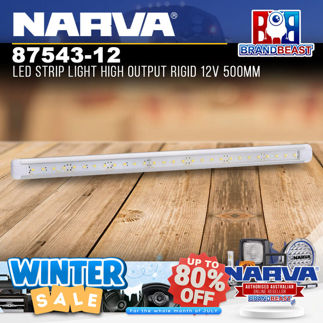 Narva 87543-12 LED Strip Light High Output Rigid 12V 500mm