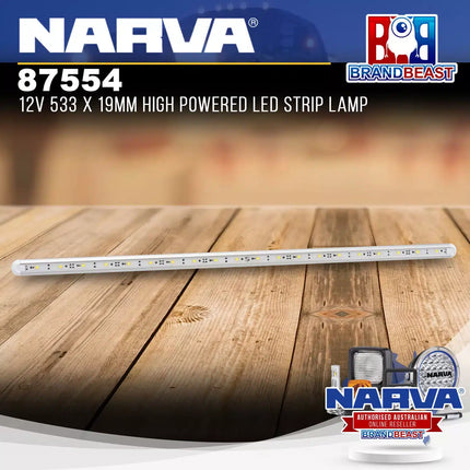 Narva 87554 12V 533 x 19mm High Powered LED Strip Lamp