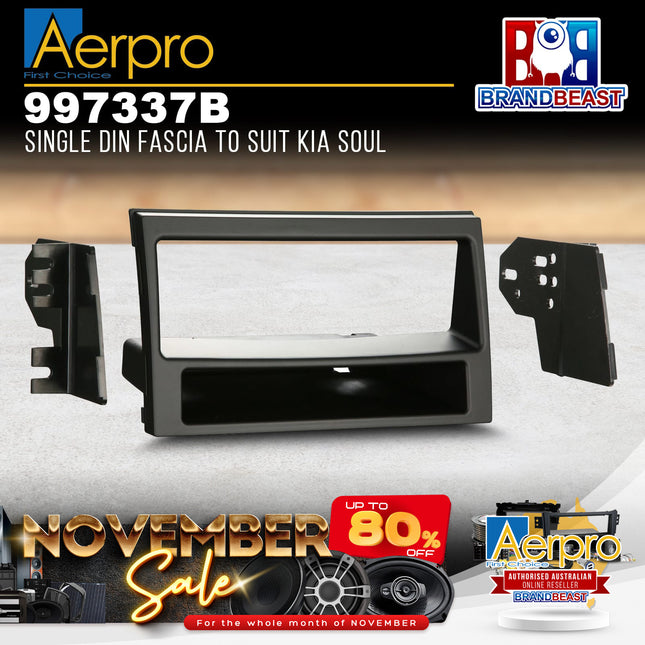 Aerpro 997337B Single DIN Facia Kit to Suit Kia Soul