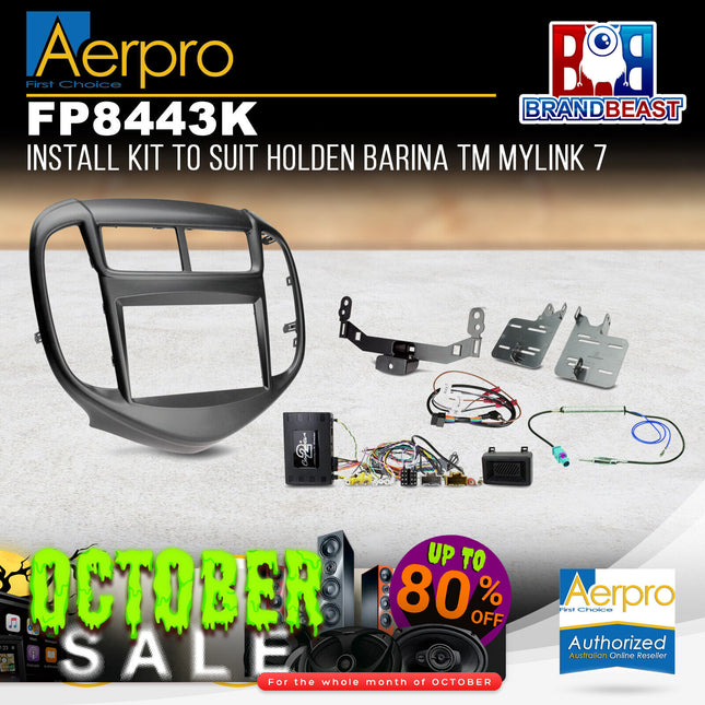 Aerpro FP8443K Install Kit to Suit Holden Barina TM Mylink 7"