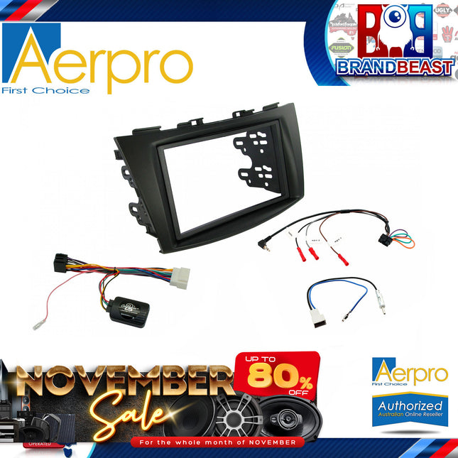 Aerpro FP9216K Double DIN Black Install Kit Suit Suzuki Swift FZ 2011 - 2017