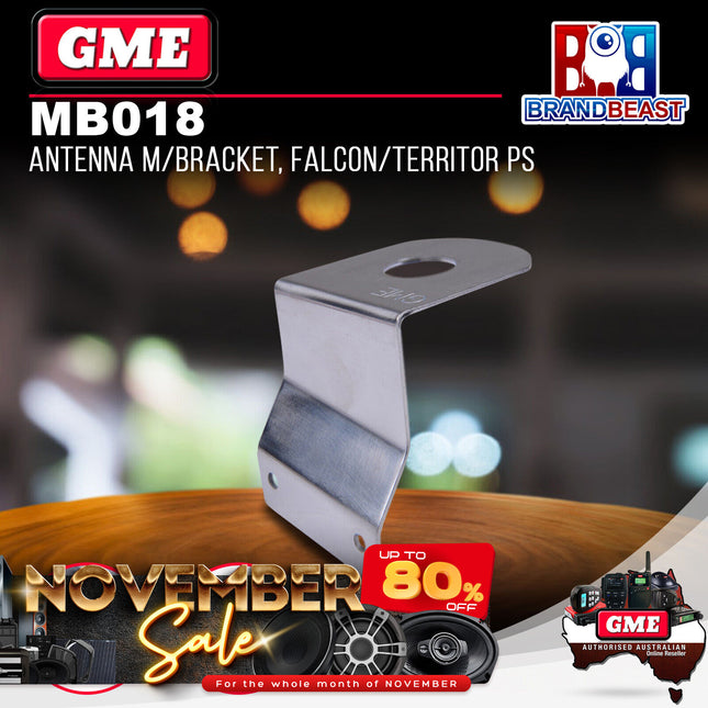 GME MB018 1.5mm Antenna Mounting Bracket - Stainless Steel