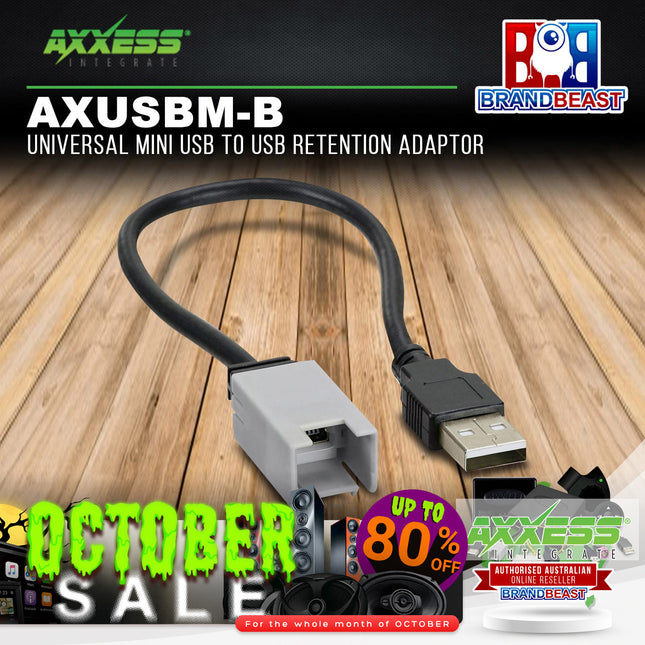 Axxess AXUSBM-B Universal Mini USB To USB Retention Adaptor