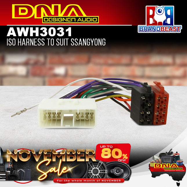 DNA AWH3031 ISO Harness to Suit Ssangyong