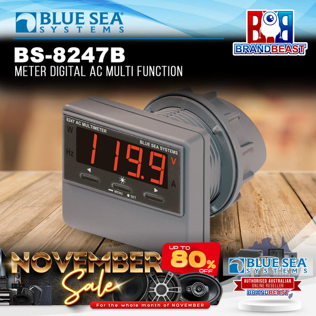 Blue Sea Systems BS-8247B Meter Digital AC Multi Function