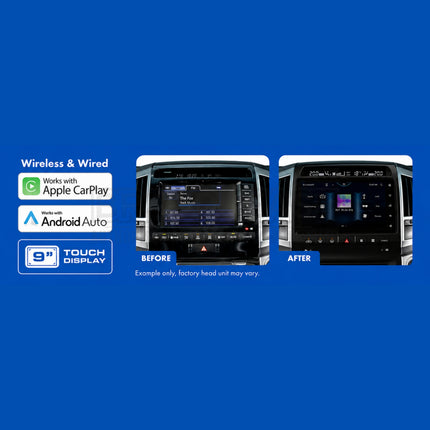 Aerpro AMUTO51A Toyota LandCruiser 200 Series Sahara 2007-2009 9 Inch Advanced Infotainment System