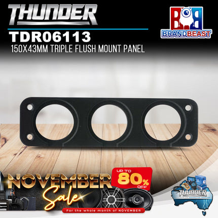 Thunder TDR06113 150x43mm Triple Flush Mount Panel