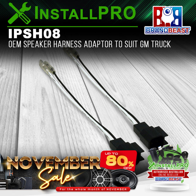 InstallPRO IPSH08 OEM Speaker Harness Adaptor To Suit GM Truck
