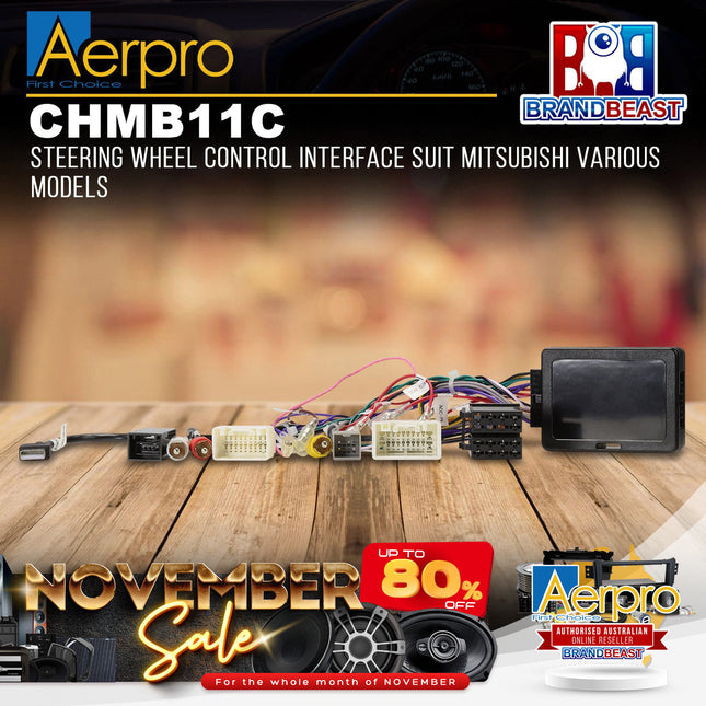 Aerpro CHMB11C Steering Wheel Control Interface Suit Mitsubishi Various Models