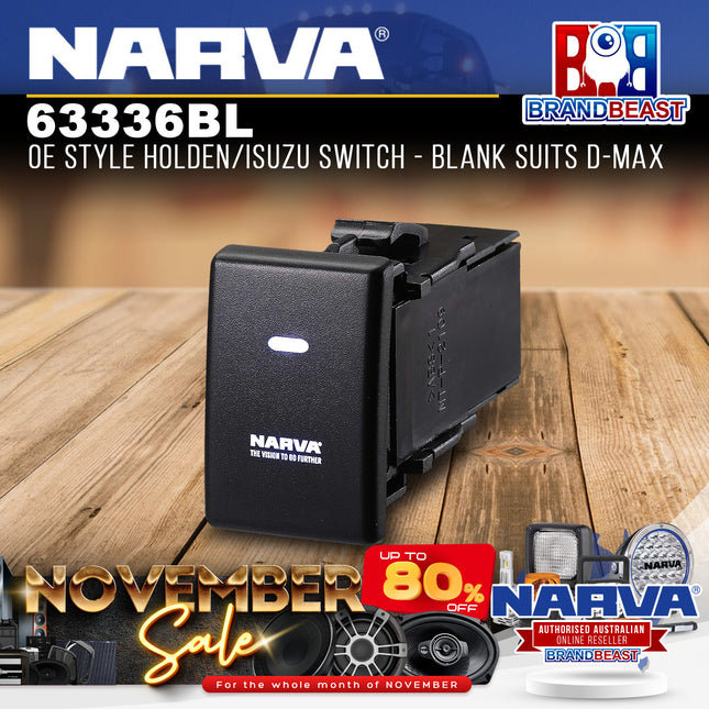 Narva 63336BL OE Style Holden/Isuzu Switch - Blank Suits D-Max