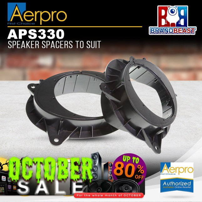 Aerpro APS330 Speaker Spacer Adapters to Suit Toyota Camry - Front